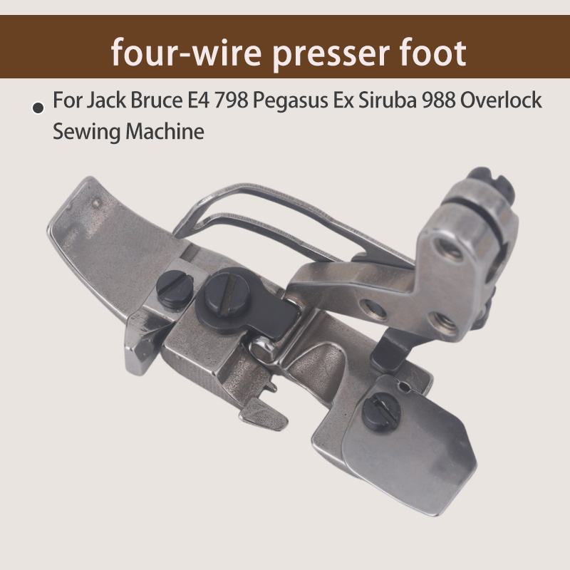1PCS Four-Thread Presser Foot  - Textile Sewing Machine recension och pris