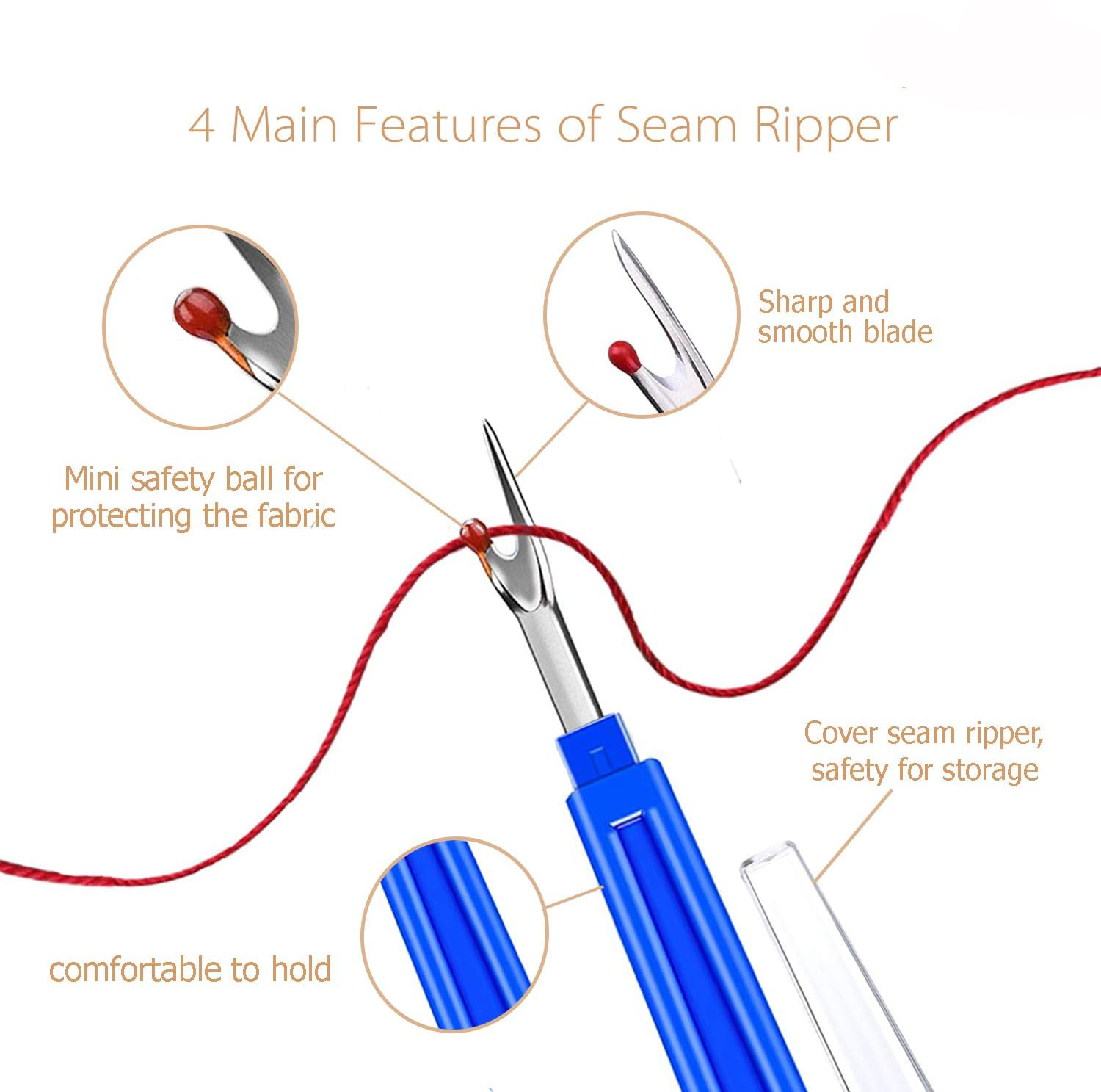 Sewing Seam Ripper Kit  Sewing - Sewing Gauge Ruler recension och pris